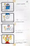 Bruno Bozzetto, Untitled, Story board marker on paper