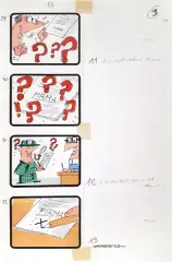 Untitled by Bruno Bozzetto, Story board marker on paper, offered Feb 2025