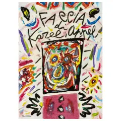 Bruno Donzelli, Karel Appel, mixed media on canvas