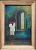Eurico Luiz, Untitled 1966, mixed media on canvas