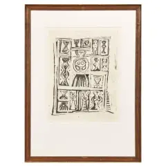 Massimo Campigli, Finestre 1969, etching