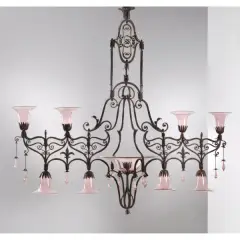 Untitled by Carlo Rizzarda, IRON CEILING LAMP, offered Jan 2025