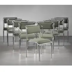 Gabriele Mucchi, Untitled, NINE «S5» CHAIRS