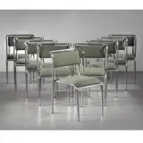 Gabriele Mucchi, Untitled, NINE «S5» CHAIRS