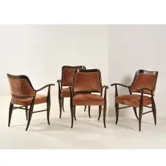 Maurizio Tempestini, Four Armchairs, WOODEN STRUCTURE