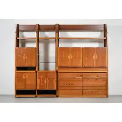 Wooden Bookcase by Nerone Patuzzi, WOODEN BOOKCASE LIBRERIA in legno Produzione Italia, offered Jan 2025