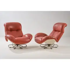 Bruno Gecchelin, Untitled, A COUPLE OF «BRUGE» ARMCHAIRS