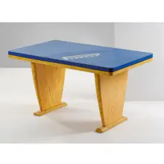 Lapo Binazzi, Table, Blue And Yellow Lacquered