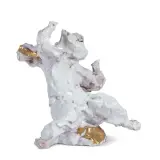 Lucio Fontana, Angel 1955-57 varnished, terracotta