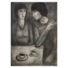 Ubaldo Oppi, Donne al caffè 1913 Indian