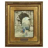 Eduardo Dalbono, Women Under The Arch Of Titus