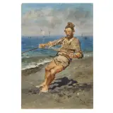 Antonino Leto, La Sciabica, pastels on cardboard