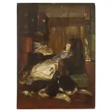 Lionel Percy Smith, A Rest From The Study, oil on canvas
