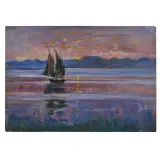 Angelo Dall'Oca Bianca, Sunset Over The Lake