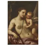 Giovanni Antonio Lazzari, Venus And Cupid, oil on canvas