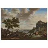 Frederik de Moucheron, Encampment Hunting Scene