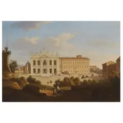 A View Of St. John'S In The Lateran by Giacomo van Lint, oil on canvas, offered Nov 2024