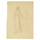 Tommaso Minardi, Figures Studies, three drawings