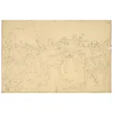 Francesco Baratta, An Allegory Of Victory, black chalk