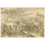 Lucas van Leyden, Calvary (Golgotha), engraving