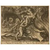 Johannes Sadeler, The Harrowing Of Hell, etching