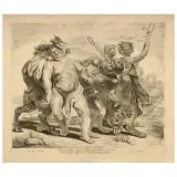 Jonas Suyderhoef, Drunken Bacchus, etching