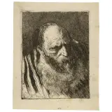 Giovanni Domenico Tiepolo, Man With Beard, etching