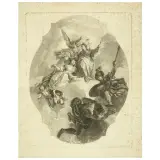 Francesco Bartolozzi, Virtue Crowns Nobility, etching