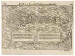 Sebastian Münster, Florence Venice, woodcut