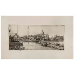 Giovanni Giuliani, A View Of Venice, etching