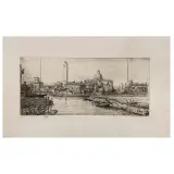 Giovanni Giuliani, A View Of Venice, etching