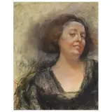 Carlo Fontana, Female Portrait, coloured chalks and charcoal