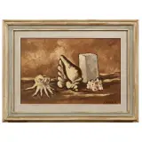 Felice Carena, Still life with shells, oil on canvas