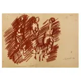 Ennio Morlotti, Three figures 1960