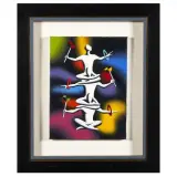 Mark Kostabi, Live ringer 2005, acrylic on canvas