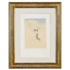 Il fanciullo hand colored by Giorgio de Chirico, lithograph, offered Nov 2024
