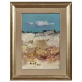 Sergio Scatizzi, Paesaggio, tempera on cardboard