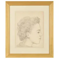 Carlo Bertocci, Boy's profile, pencil on paper