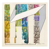 Anselmo Anselmi, La fine dei prati 1971, mixed media on paper
