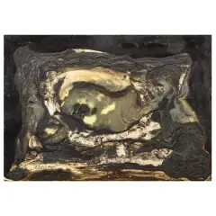 Untitled 1983 by Andrea Raccagni, mixed media on cardboard, offered Nov 2024