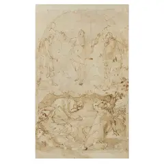 Cesare Nebbia, Transfiguration Of Christ, pen