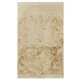 Cesare Nebbia, Transfiguration Of Christ, pen
