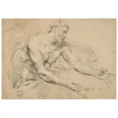 Anton Domenico Gabbiani, Study Of A Man With Outstretched Arms