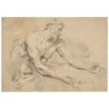 Anton Domenico Gabbiani, Study Of A Man With Outstretched Arms