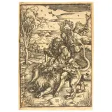 Albrecht Durer, Samson Rips The Lion'S Jaw Open, 1496-1497