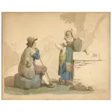 Bartolomeo Pinelli, A Shepherd And A Woman From Ciociaria