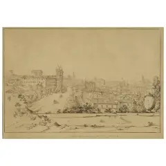 A View Of Trinità Dei Monti by Antonio Senape, offered Nov 2024