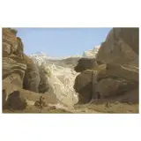 Johann Jakob Biedermann, The Rosenlaui Glacier, pen