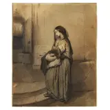 Domenico Induno, Study For The Painting "Una Madre"