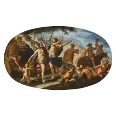 Anton Domenico Gabbiani, Baccanal, oil on canvas